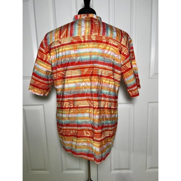 Tuttle Distinctive Sportswear Mens Large Multi Color Button Floral Summer Shirt - Picture 4 of 8